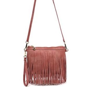 Western Fringe Clutch Cross Body Bag